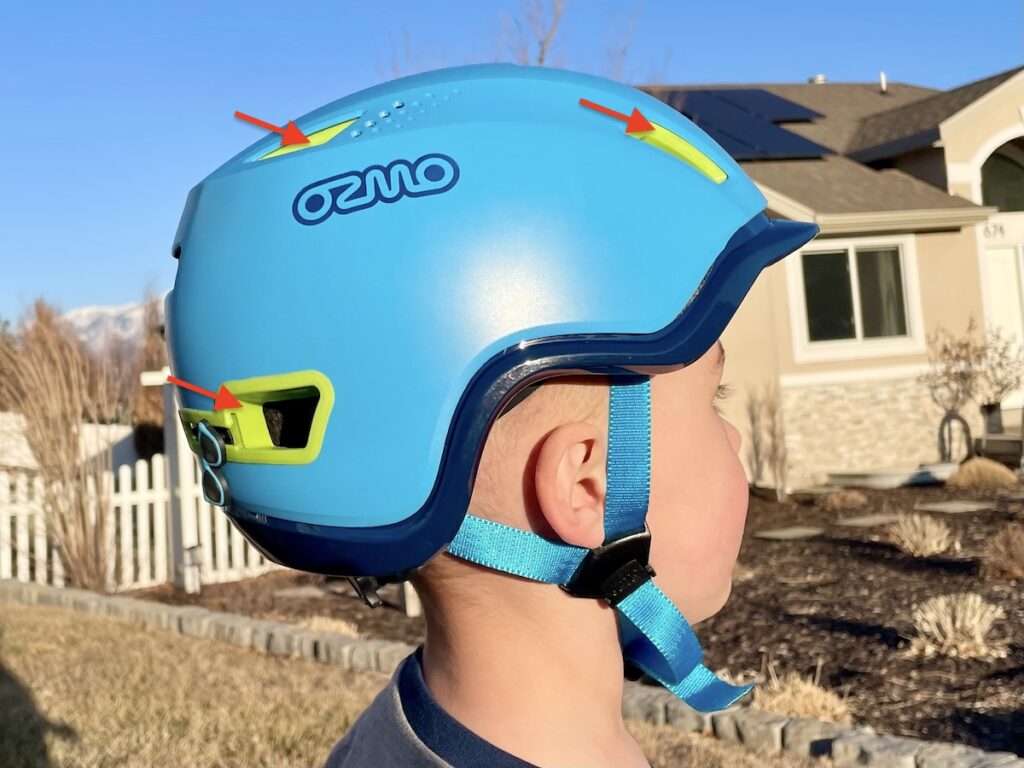 shock aborbers on the Ozmo sidekick helmet