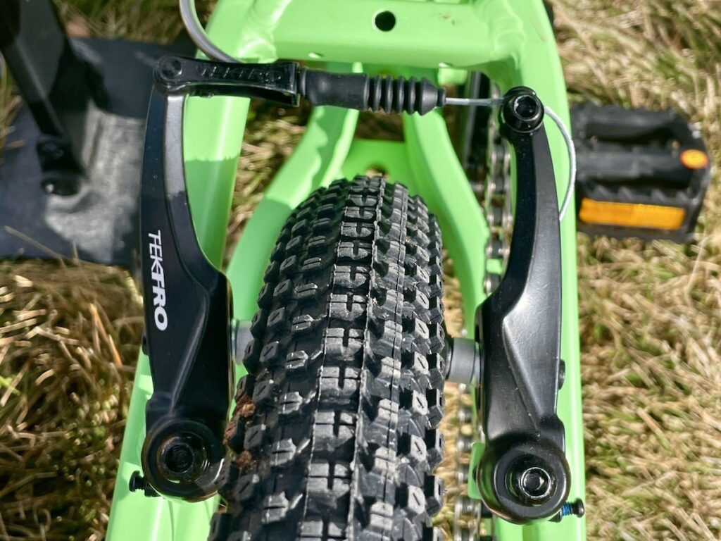 Tektro v-pull brakes on a base bikes 16 inch bike