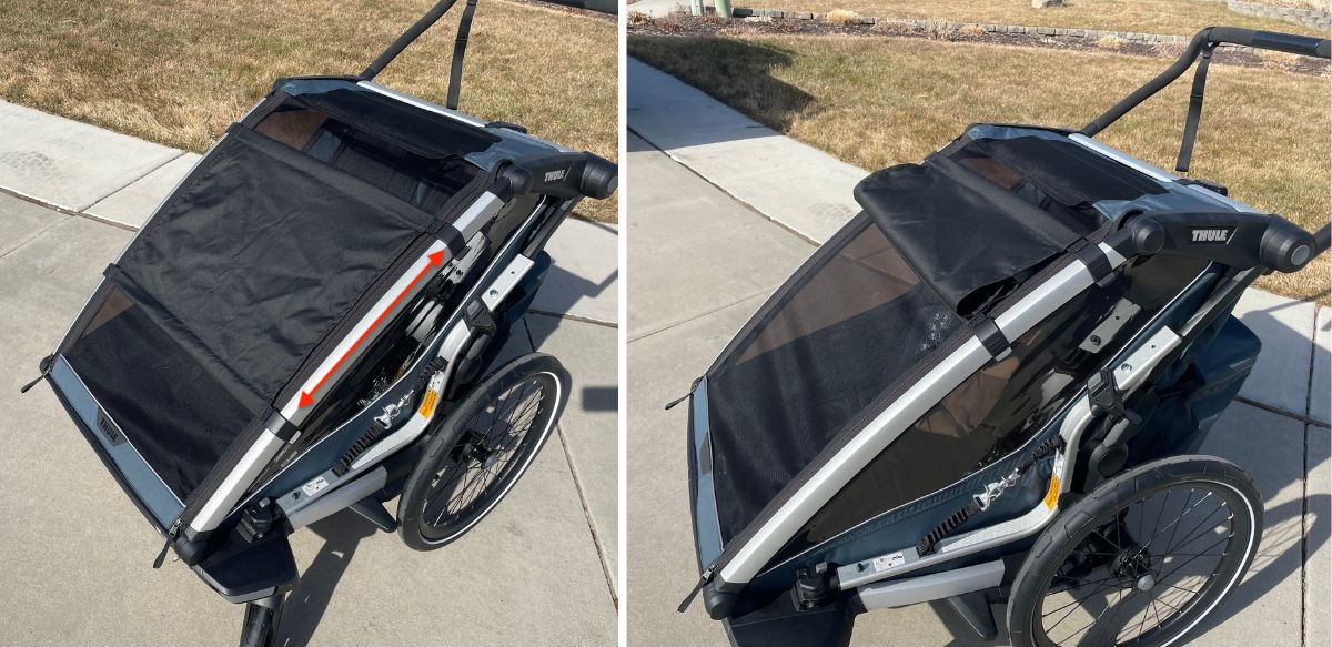 thule cross 2 sun shade