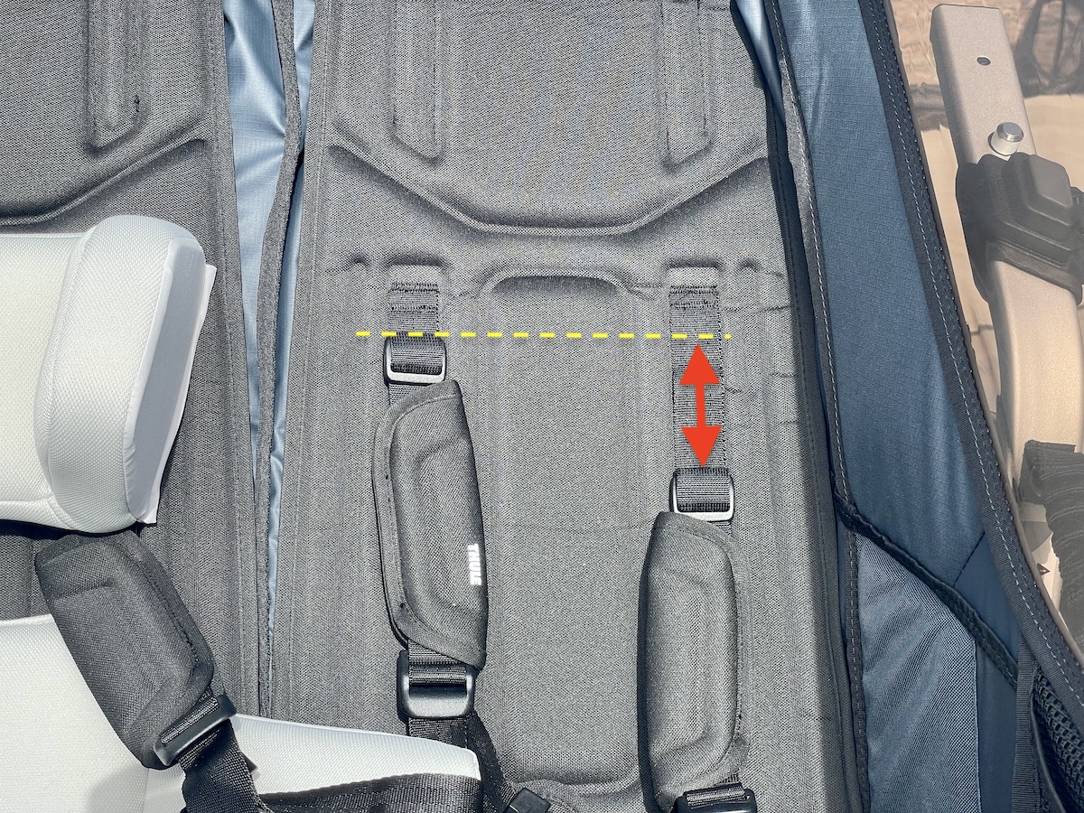 thule chariot adjustable strap