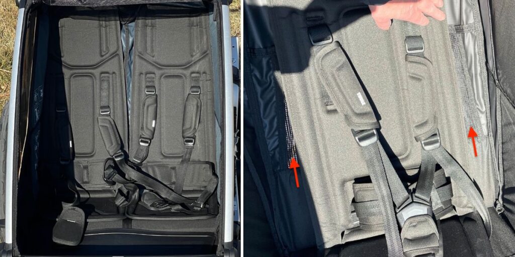 thule chariot mesh back