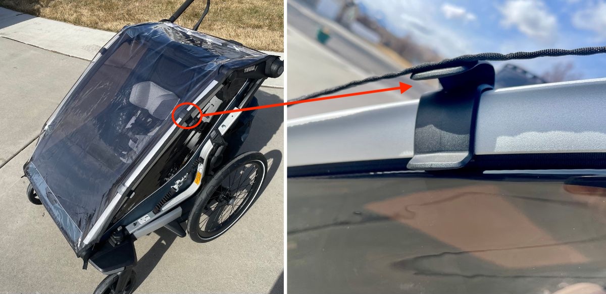 thule rain shade with vent clips