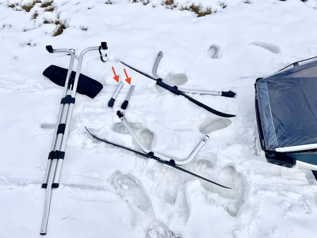 thule chariot XC ski kit