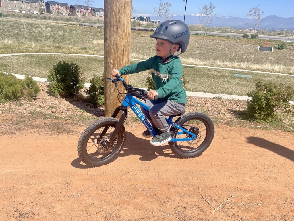 child gliding on a prevelo zulu
