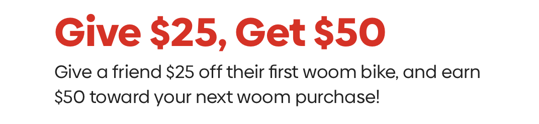 woom bikes referral program