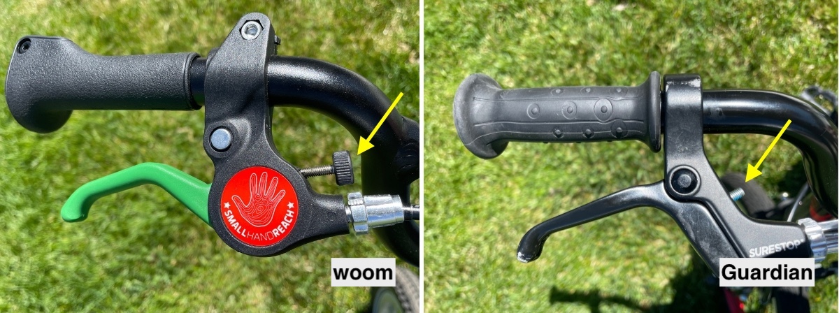 woom vs guardian brake lever adjust