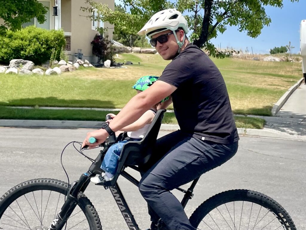 tall adult rider on shotgun pro evo