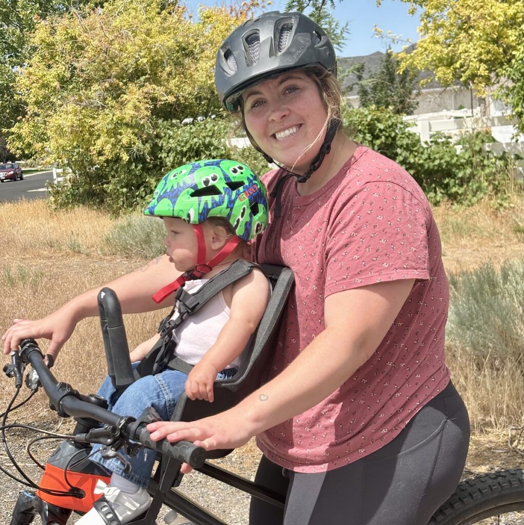 mom riding with daughter in shotgun pro evo