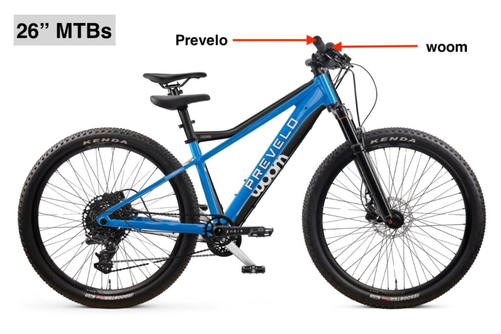 difference in 26” kids mountain bike geometry