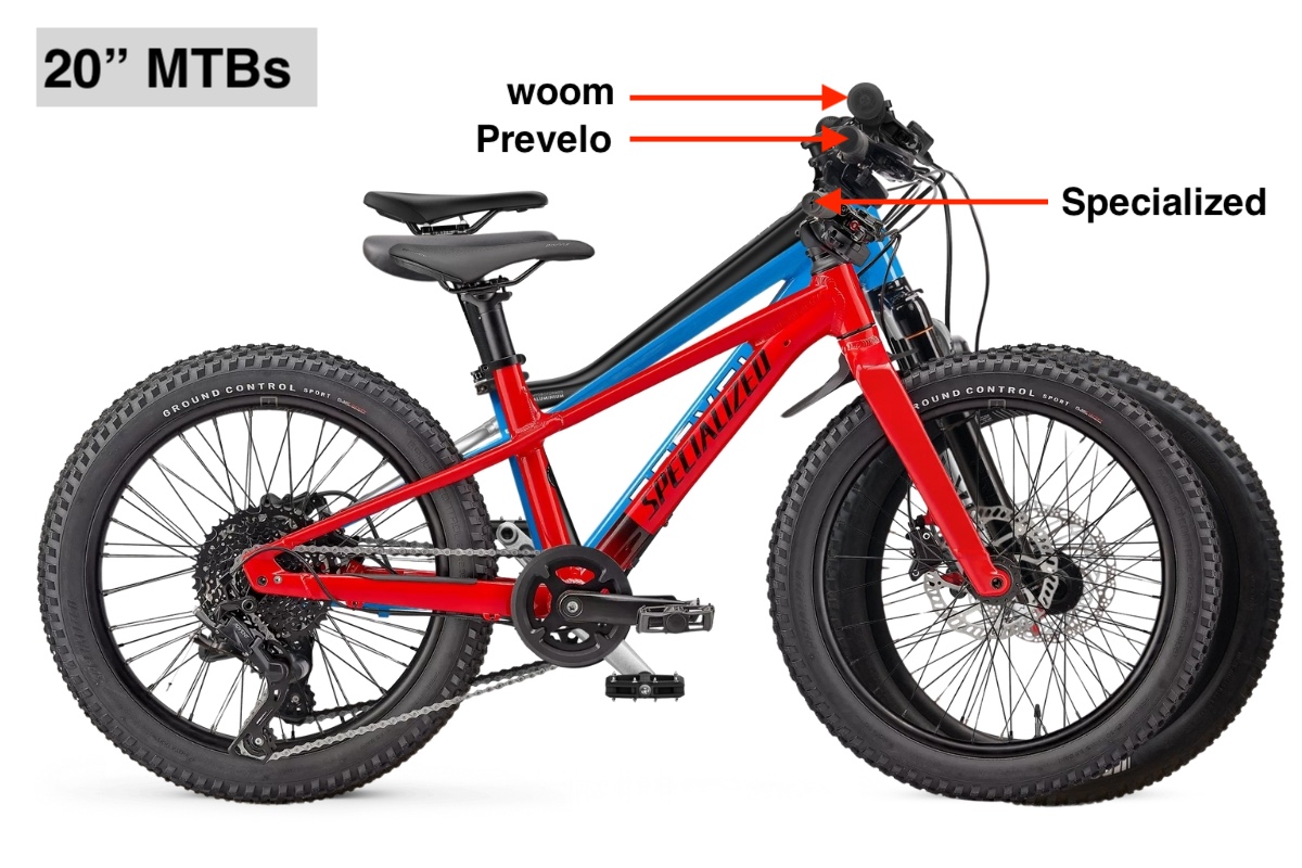 20 inch kids mountain bike geometry comparison