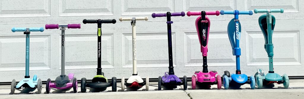 toddler scooters lowest to tallest minimum handlebar height