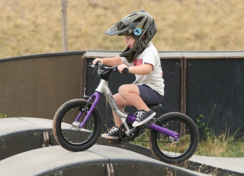 littlebig in pedal bike mode at the bike park