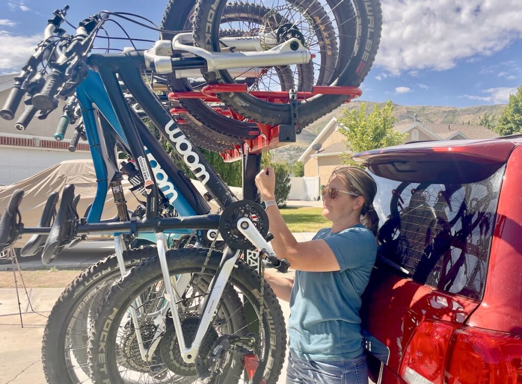 pulling down on new velocirax max release lever