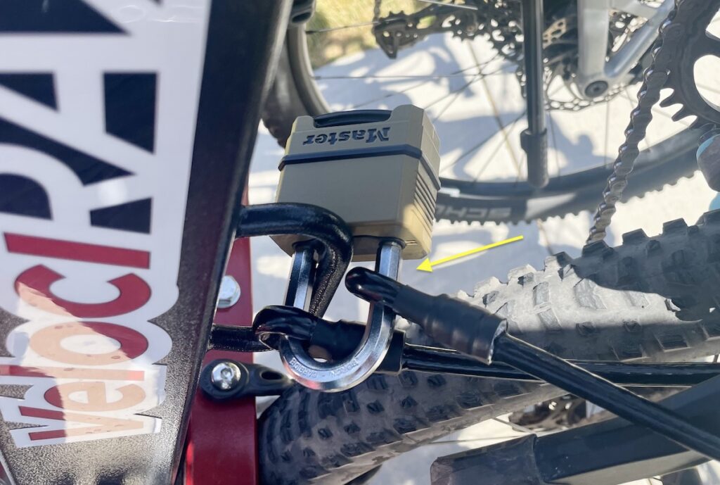 VelociRaX pad lock for integrated lock system
