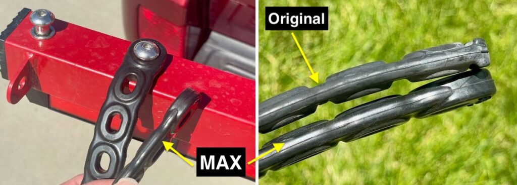 velociRAX new straps vs old