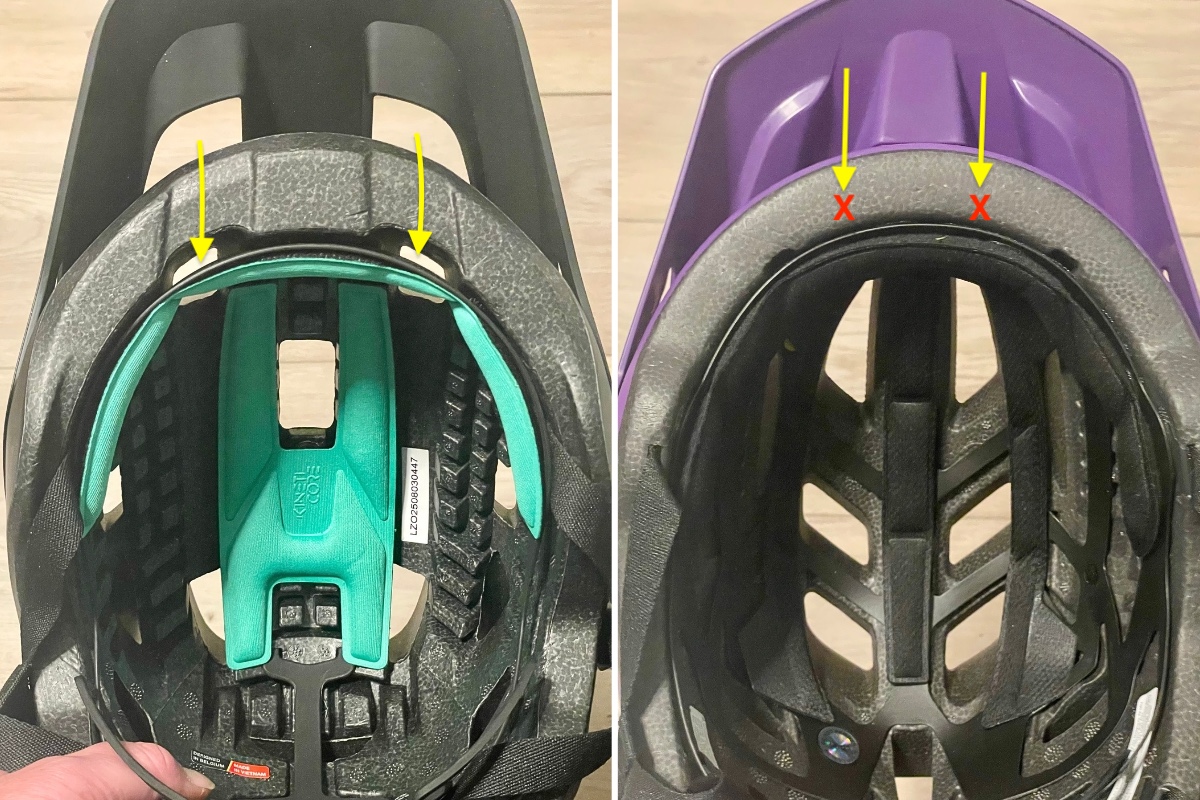 helmet ventilation channels