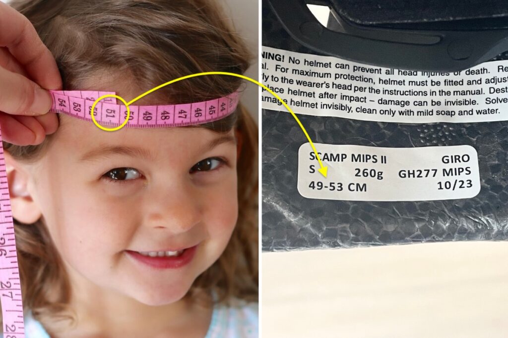 how to measure a toddler for a bike helmet